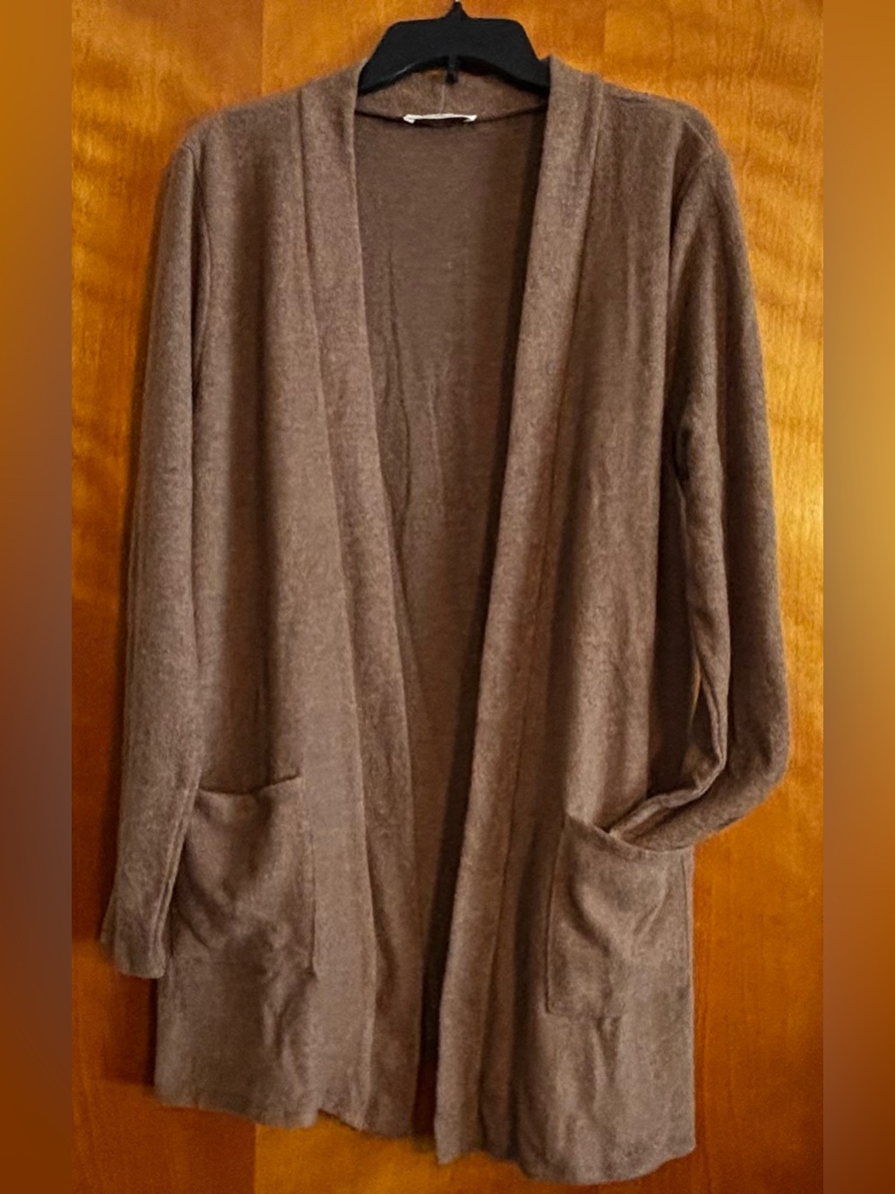 ZENANA Mocha Open-Front Cardigan 1X - NEW - Soft & Cozy